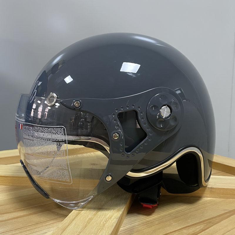 MT05 Vintage motorfietshelmen 1/2 helm Retro unisex motorhelmen